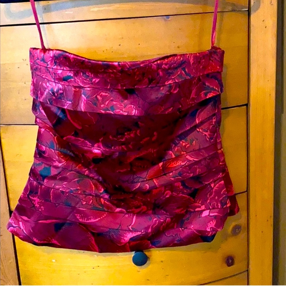 WHBM roses bustier corset size 12